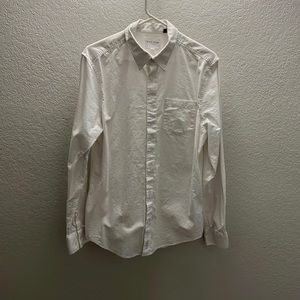 Five Four Men’s Medium White Long Sleeve Button Down